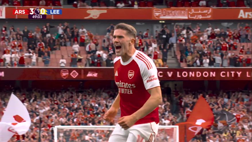 Arsenal-Leeds, il primo gol di Gyokeres in Premier League