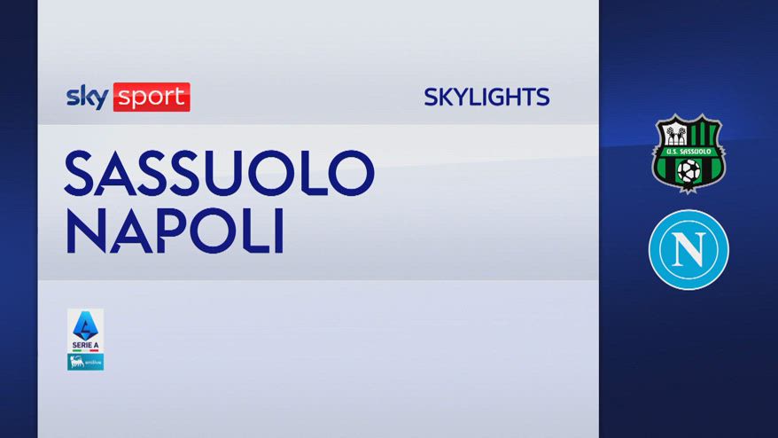 Sassuolo-Napoli 0-2: gol e highlights