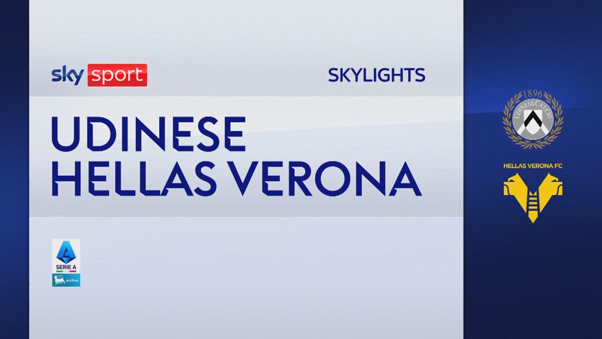 Udinese-Verona 1-1: gol e highlights