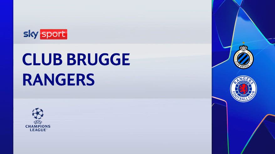 Brugge-Glasgow Rangers 6-0: gol e highlights