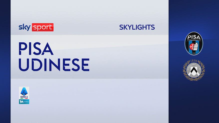 Pisa-Udinese 0-1: gol e highlights