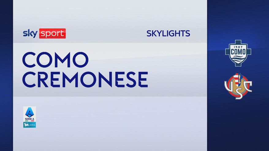 Como-Cremonese 1-1: gol e highlights