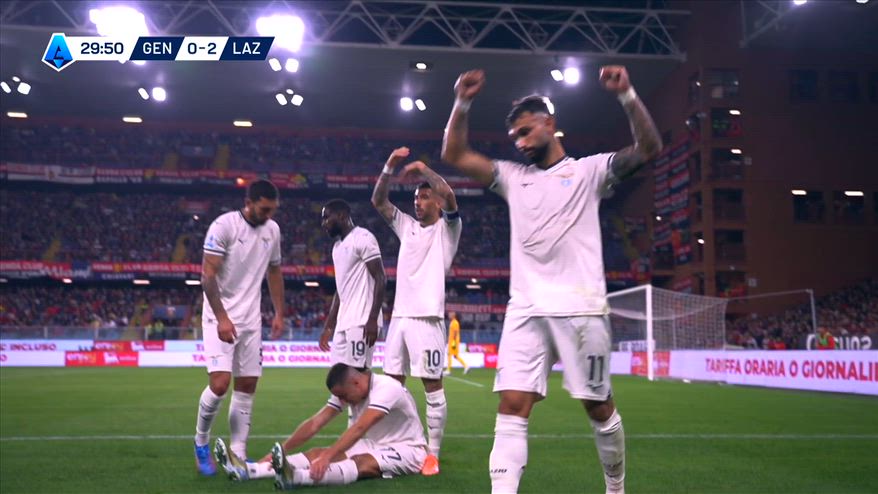 Genoa-Lazio, Marusic si fa male ma fa assist a Castellanos