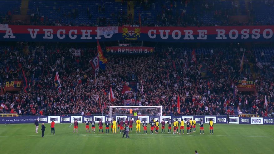 Genoa, il confronto con i tifosi dopo il match con la Lazio