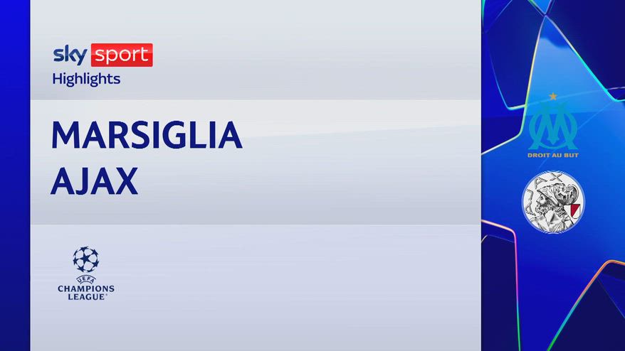Olympique Marsiglia-Ajax 4-0: gol e highlights