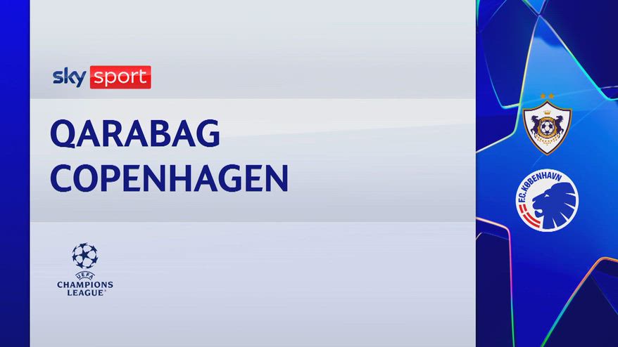 Qarabag-Copenaghen 2-0: gol e highlights
