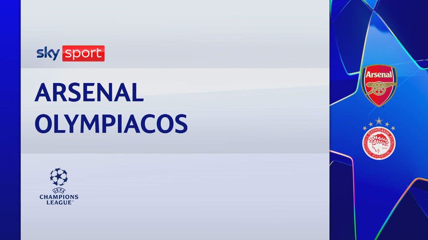 Arsenal-Olympiacos 2-0: gol e highlights