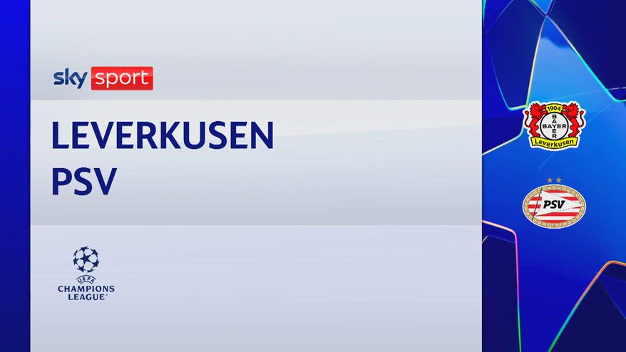 Bayer Leverkusen-Psv 1-1: gol e highlights