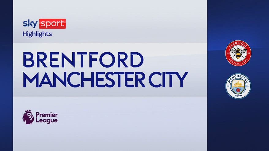 Brentford-Manchester City 0-1: gol e highlights