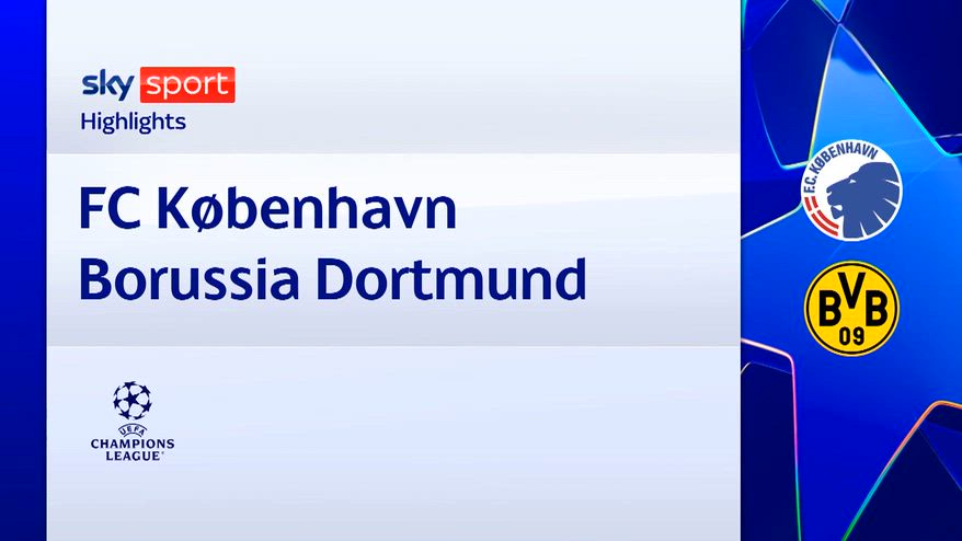 Copenaghen-Borussia Dortmund 2-4: gol e highlights