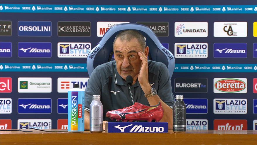 Sarri: "La Lazio ha risposto alle difficoltà alla grande"