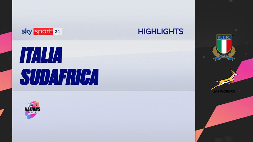 Rugby, Italia-Sudafrica 14-32: highlights