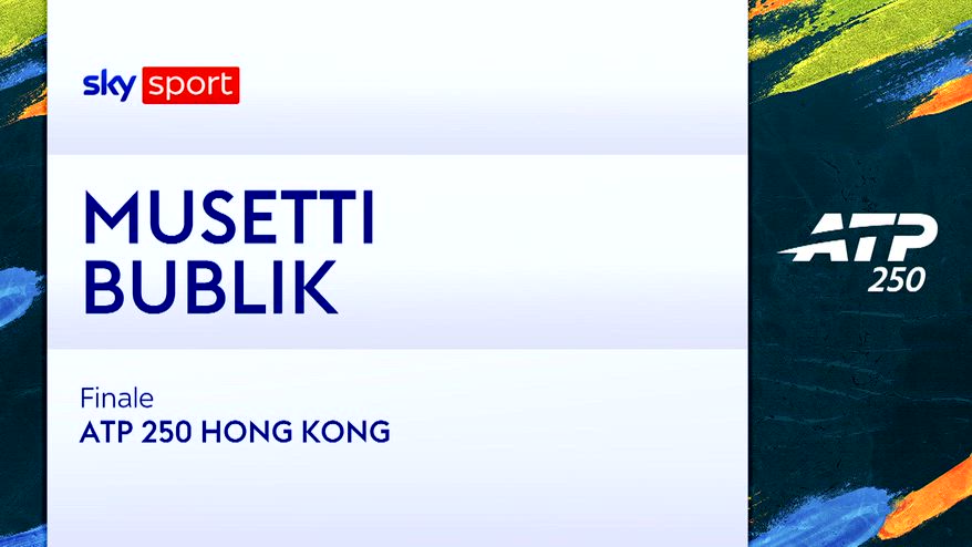 Musetti-Bublik: highlights Atp Hong Kong
