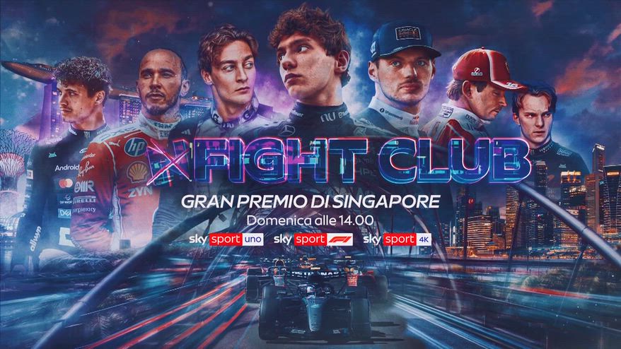 F1, il Mondiale è a Singapore: tutto LIVE su Sky