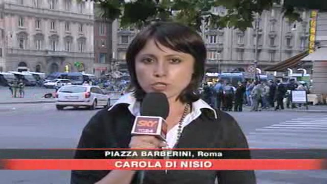 Roma, protesta contro Bush