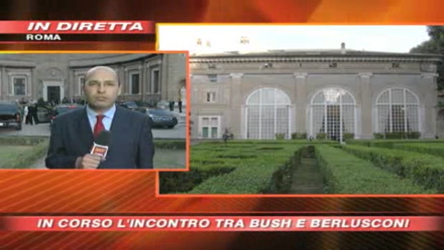 Bush incontra Berlusconi
