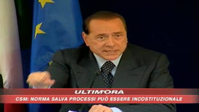 Scontro Berlusconi-toghe