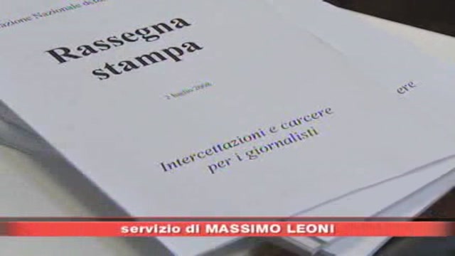 Intercettazioni, giornalisti contro