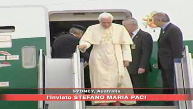 Benedetto XVI è arrivato a Sydney