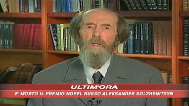 E' morto Aleksander Solzhenitsyn