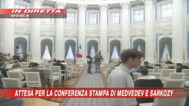 Conferenza stampa Medvedev-Sarkozy