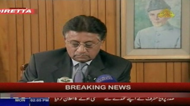 Musharraf annuncia le dimissioni