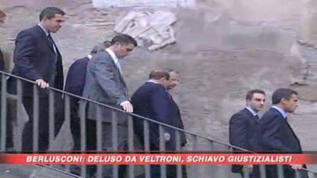 Berlusconi: Veltroni che delusione, Falcone un modello