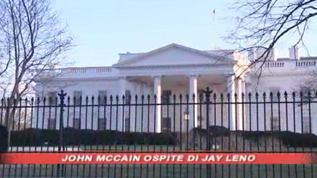 Jay Leno scherza con McCain
