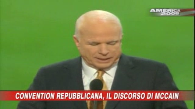 Convention repubblicana, il discorso di McCain - Parte 1