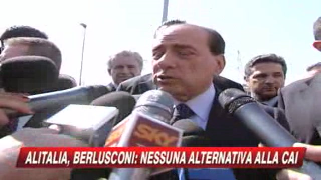 Alitalia, Berlusconi: Nessuna alternativa a Cai