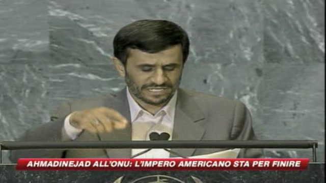 Ahmadinejad all'Onu: L'impero americano sta per finire