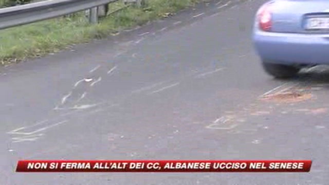 Inseguito da cc, albanese ucciso da un colpo di pistola