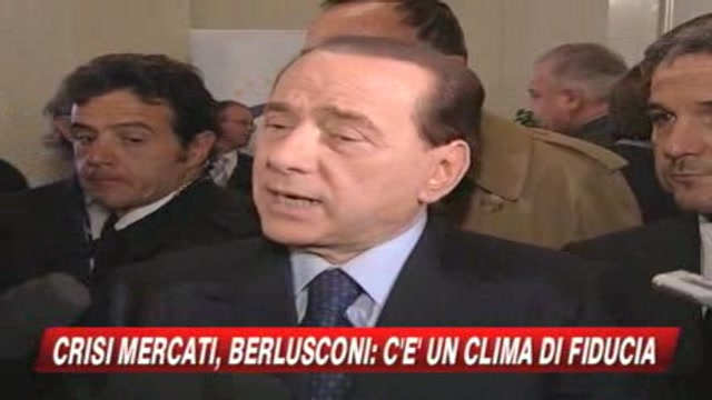 Crisi, Berlusconi ottimista sul piano Ue: Clima di fiducia