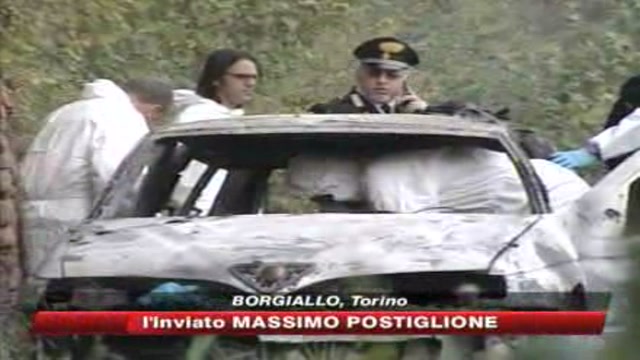 Torino, trovato cadavere carbonizzato in auto