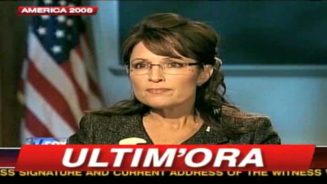 America 2008, Palin: Non sono una spendacciona