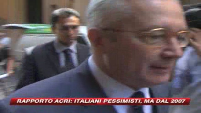 Rapporto Acri: italiani pessimisti, ma dal 2007