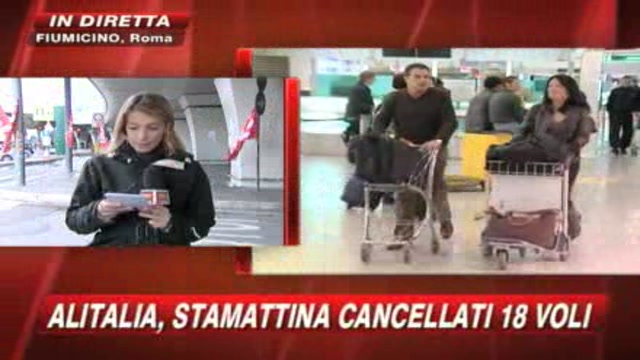 Alitalia, ancora disagi: 18 voli soppressi a Fiumicino