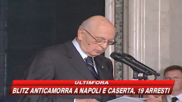 Giustizia, Napolitano chiede una riforma condivisa