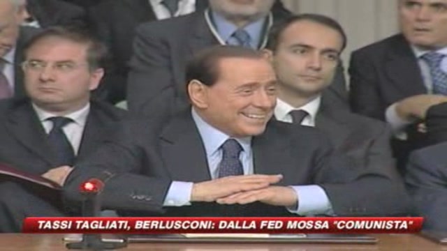 Tassi tagliati, Berlusconi: dalla Fed mossa comunista