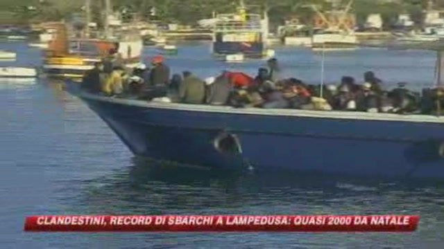 Lampedusa, quasi duemila i clandestini sbarcati da Natale