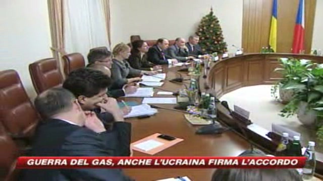 Gas, anche l'Ucraina firma l'accordo