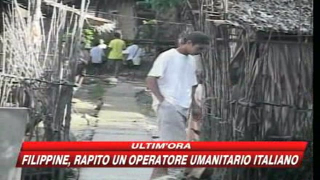 Filippine, rapito operatore italiano della  Croce Rossa