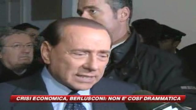 Crisi, Berlusconi ottimista: Non è così drammatica