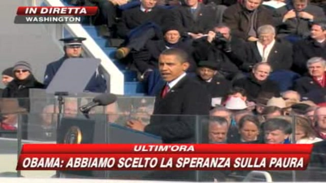 Obama presidente, il discorso di insediamento - 2 PARTE