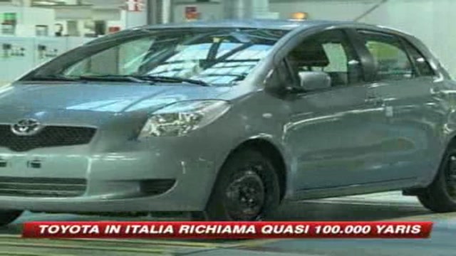 Italia, la Toyota richiama 100mila Yaris 