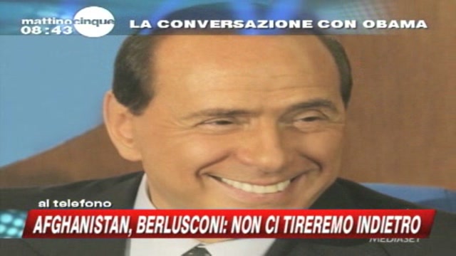 Afghanistan, Berlusconi: Non ci tireremo indietro