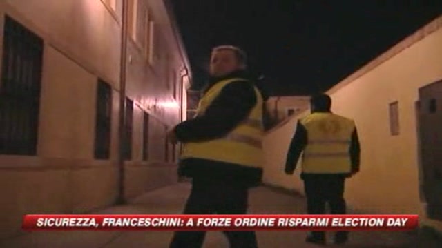 Franceschini: a forze dell'ordine risparmi election day