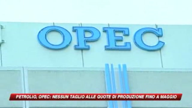Petrolio,Opec: Nessun taglio a produzione fino a maggio
