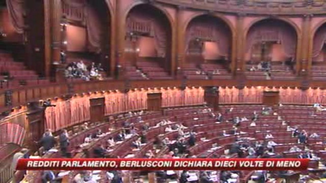 Redditi Parlamento: Berlusconi dichiara 10 volte meno