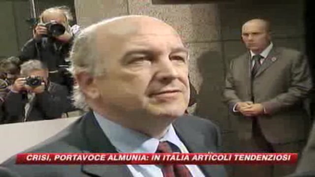 Crisi, Almunia: nessun allarme per l'Italia